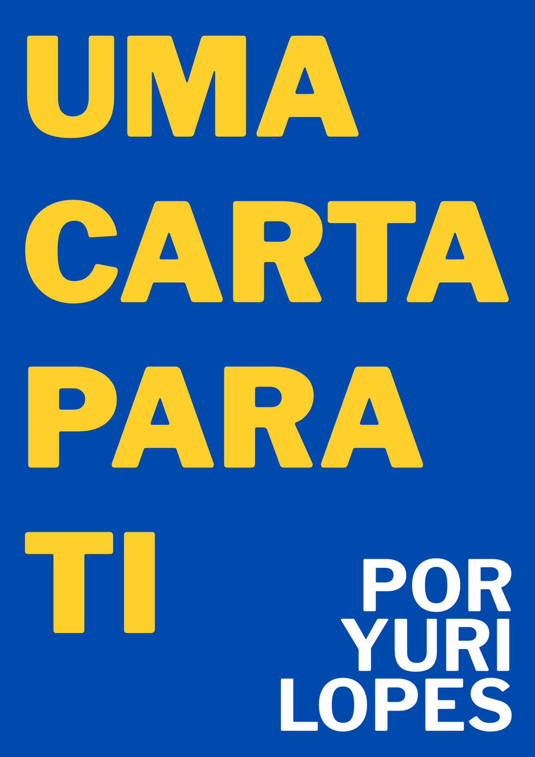 Capa de Uma Carta Para Ti (Versão Digital)